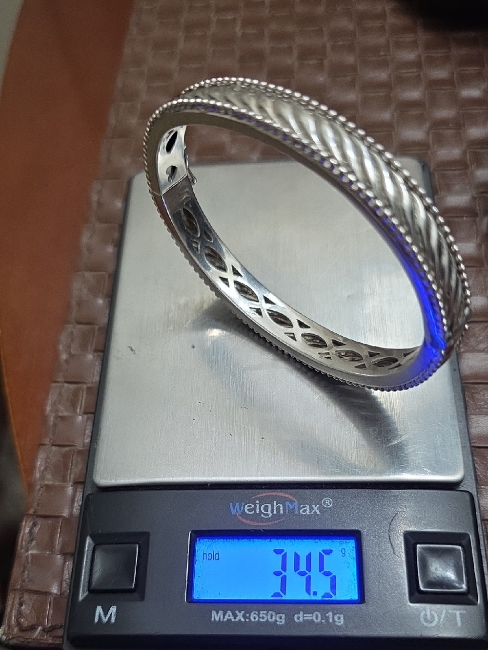 Judith Ripka, Sterling Silver Elegant Filigree Bangle Bracelet - Silver.